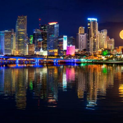 1 hour Night City Skyline Tiki Cruise - Miami on the Water